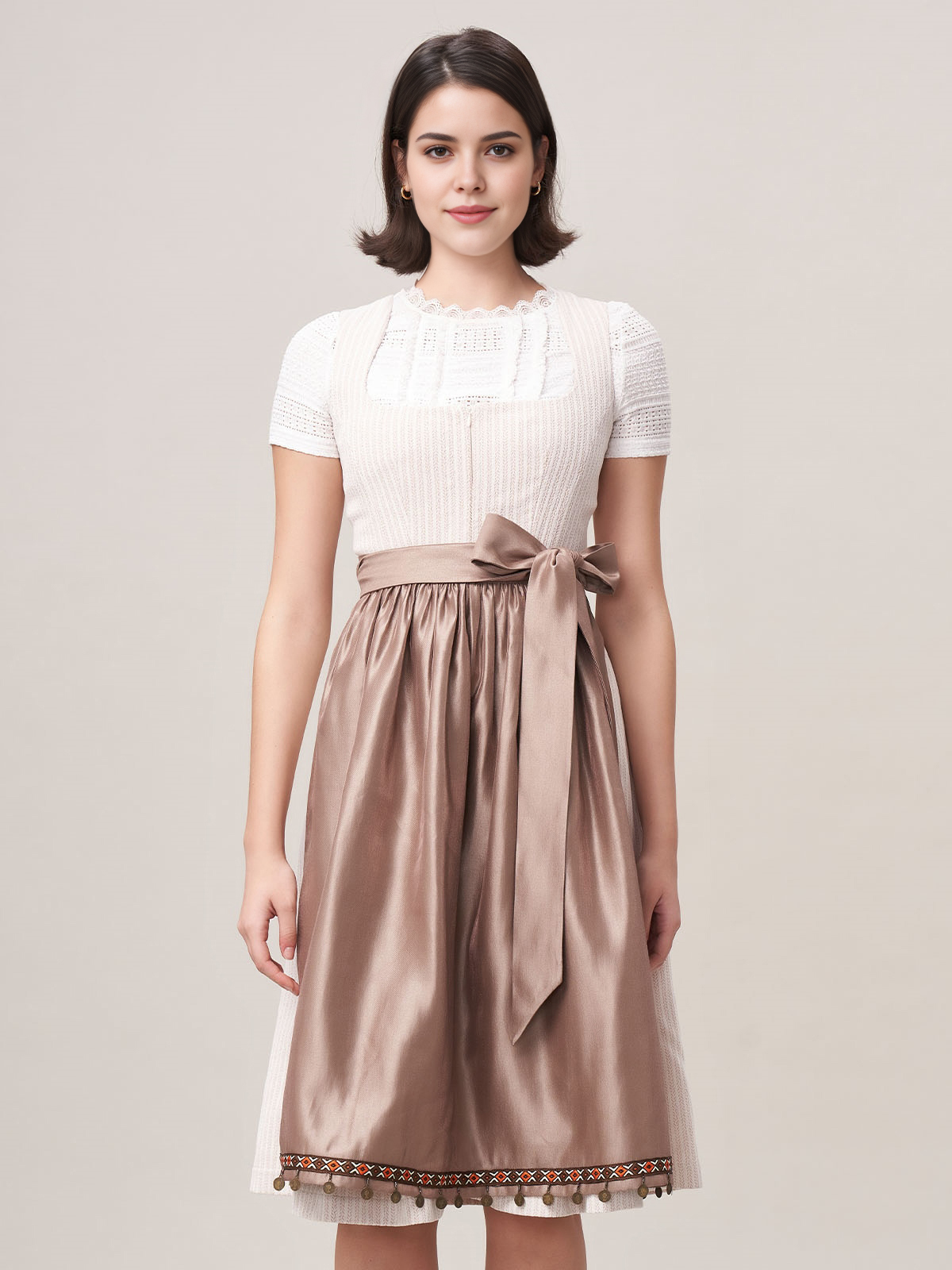 Dunkelblaues Dirndl Samt