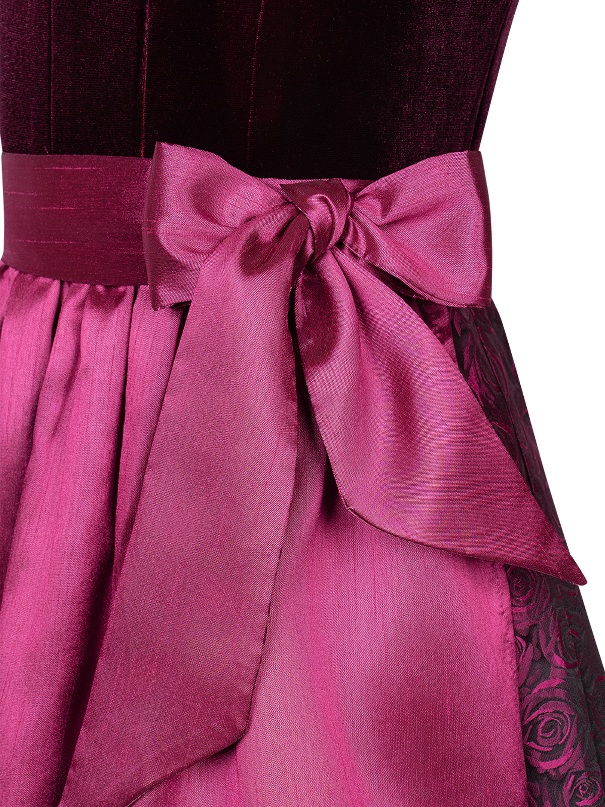 Dirndl rot hochgeschlossen
