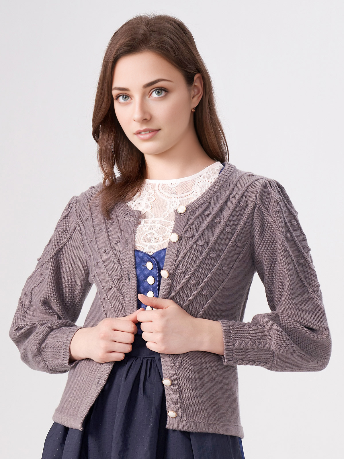 Klassisches Dirndl in Grau