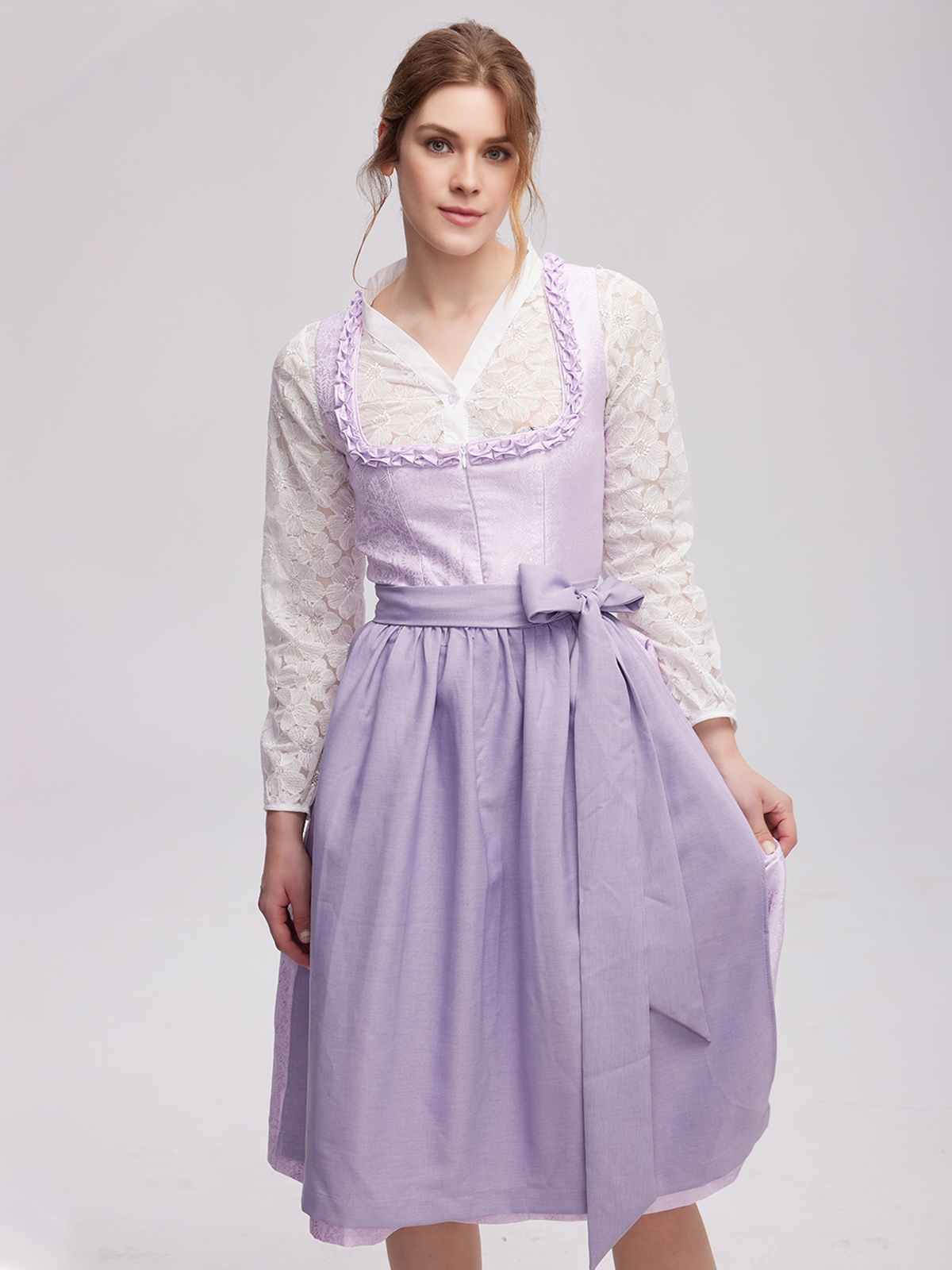 Dirndl Rot Schwarz Midi